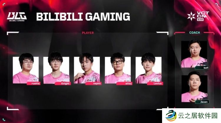 2025 VCT CN联赛 BLG大名单：Whzy、Knight、rushia、nephh、Levius